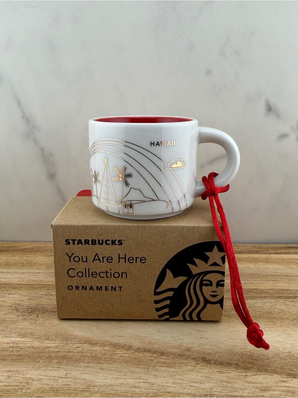 BNWT 2014 Starbucks You Are Here Collection Ornament - HAWAII